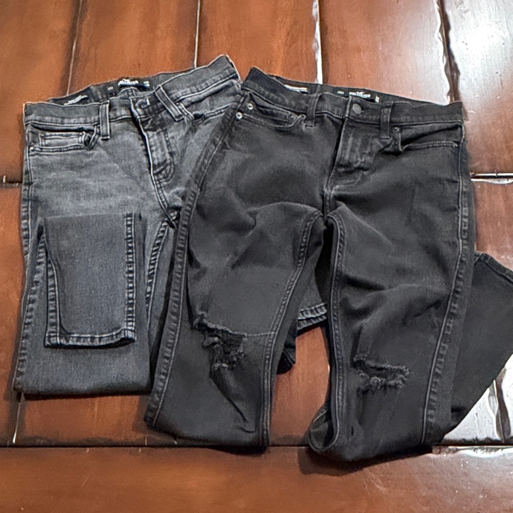 Hollister Black Jeans Set Bundle